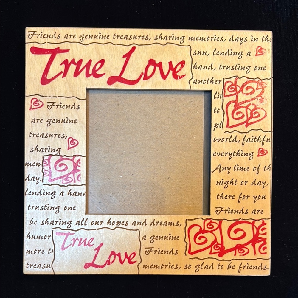 Lasercraft True Love Wood Photo Frame